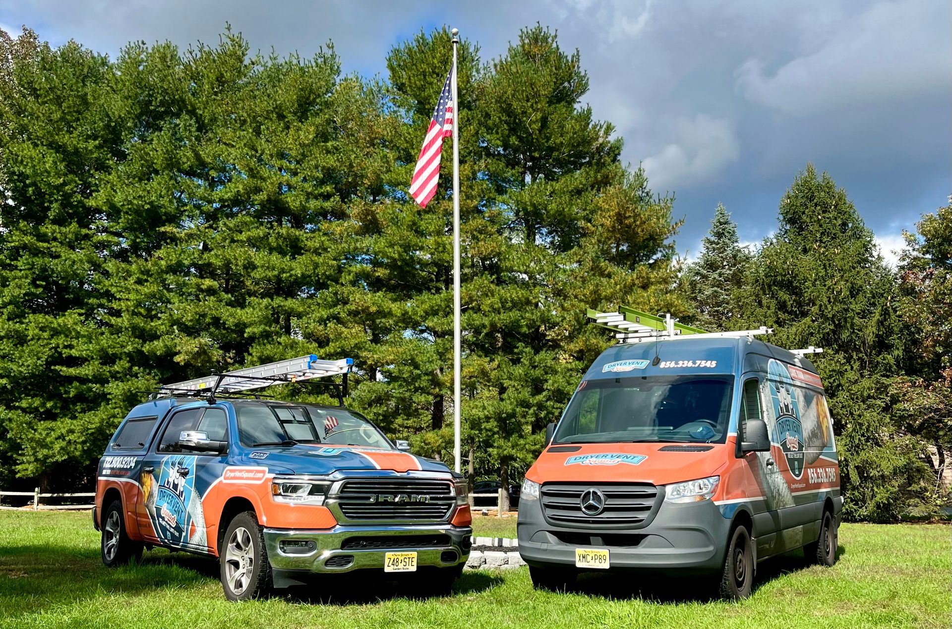 Dryer Vent Squad trucks